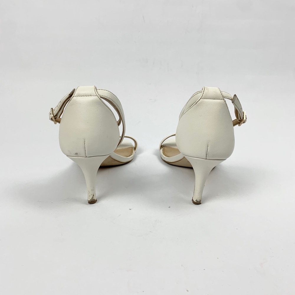 Talbots white ankle strap 2inch heel - Picture 5 of 5